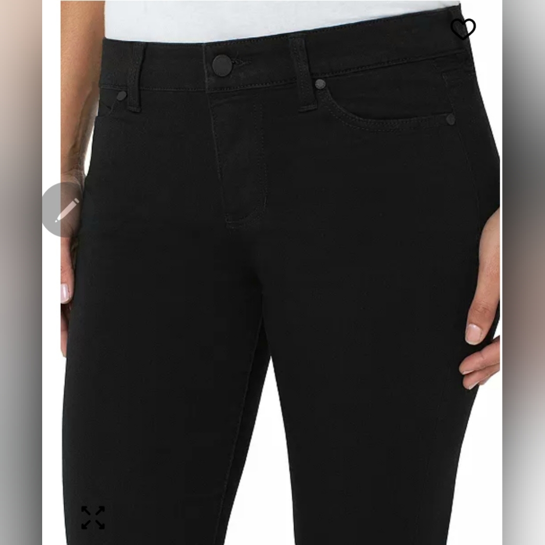 Nwt! Women's Black Liverpool High-Rise Ankle Skinny Jeans Size 32p (14p)